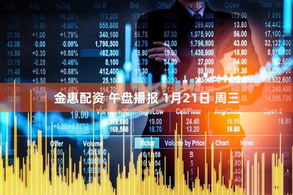 金惠配资 午盘播报 1月21日 周三